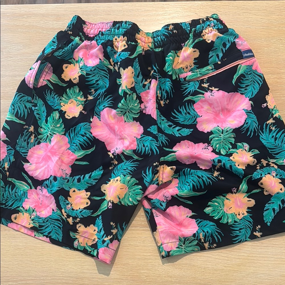 Chubbies Black Floral Athletic Shorts